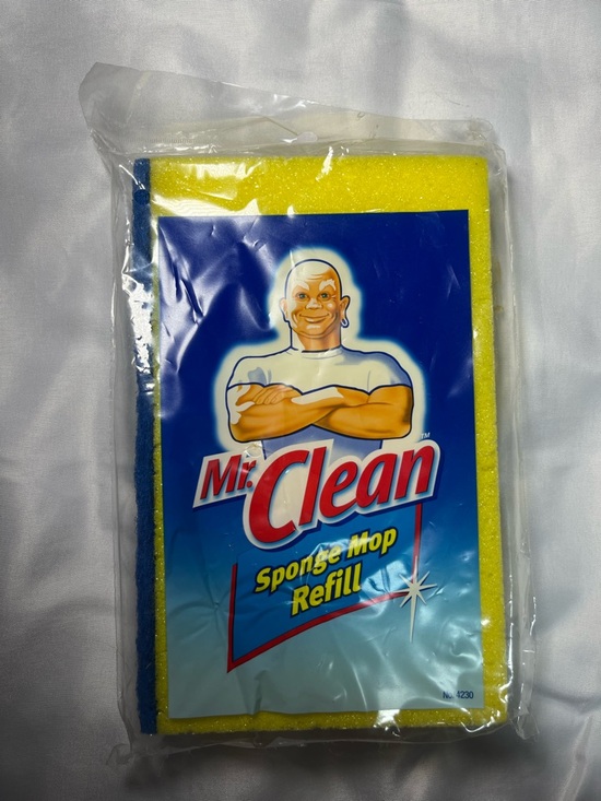 mr clean Other - Mr Clean Sponge‎ Mop Refill Snap On Off NEW Vintage 2004 Discontinued